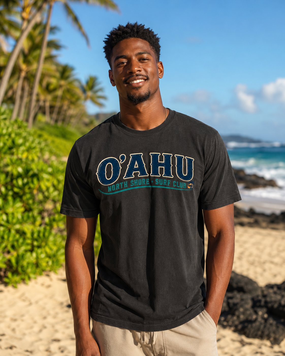 Oʻahu North Shore Surf Club T-Shirt – Vintage Hawaii Surf Tee
