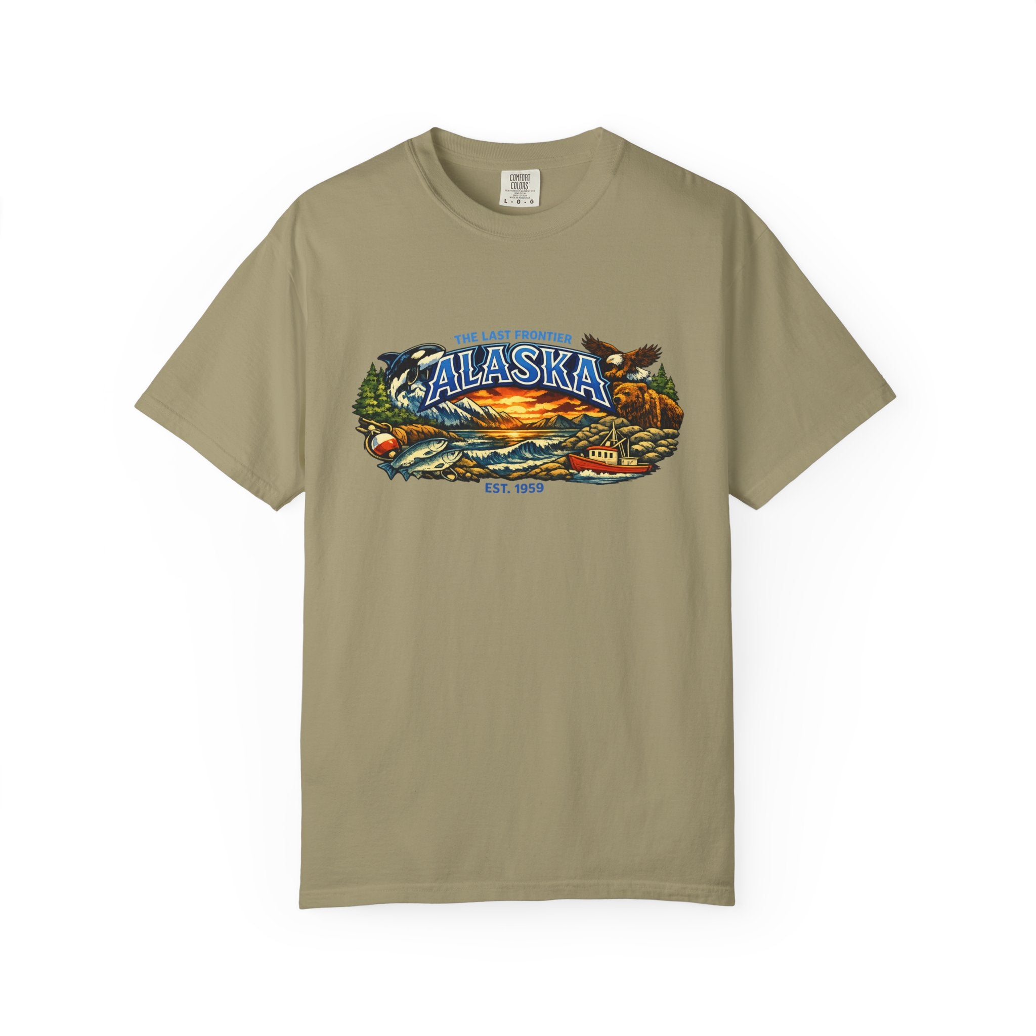 Alaska Scenic T-Shirt — Vintage Wilderness Sunset Tee