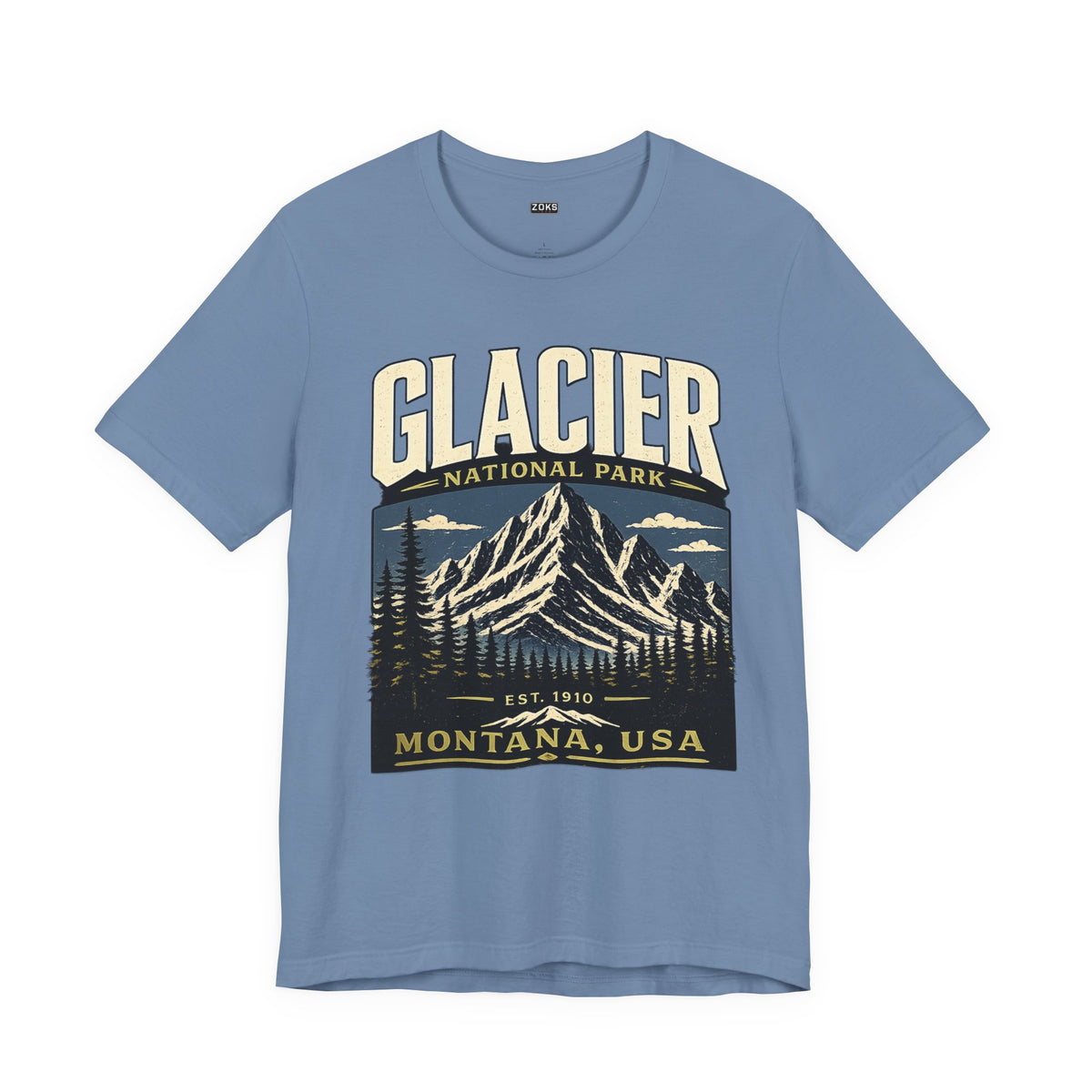 Glacier National Park Vintage Montana Mountain T-Shirt