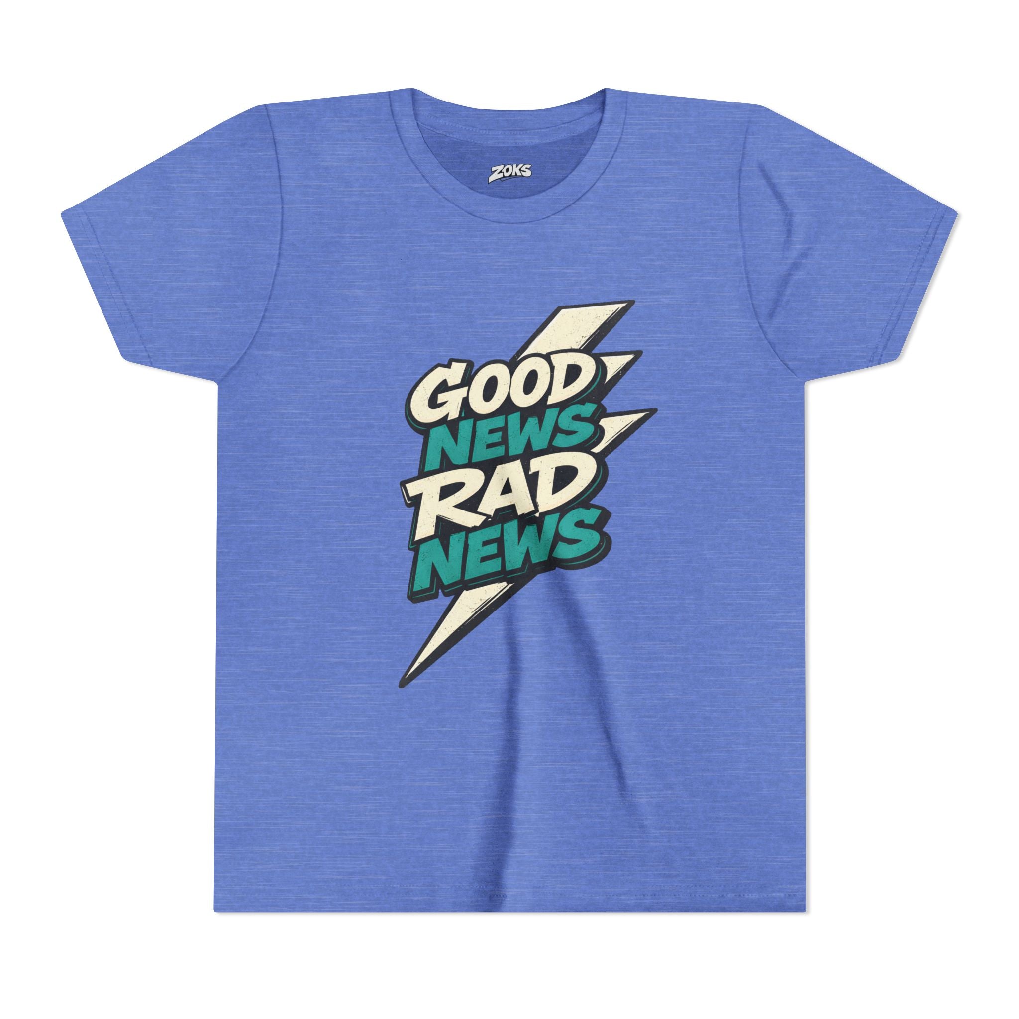Good News Rad News Retro Lightning Youth Tee