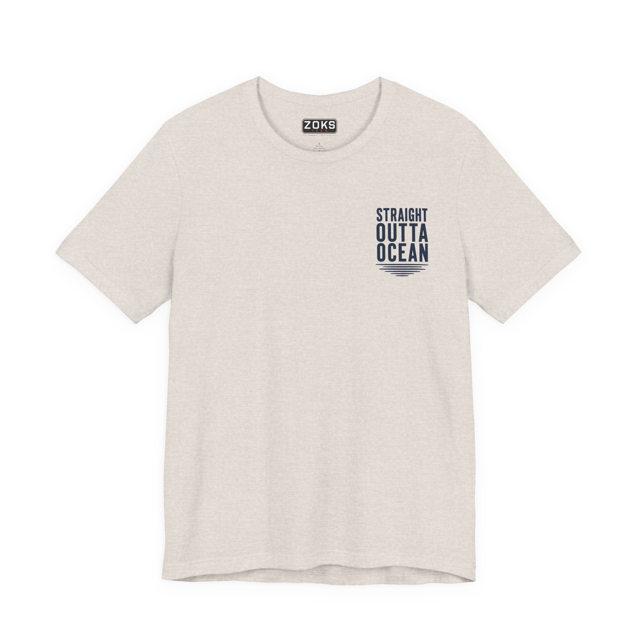 Straight Outta Ocean Retro Sunset Beach T-Shirt