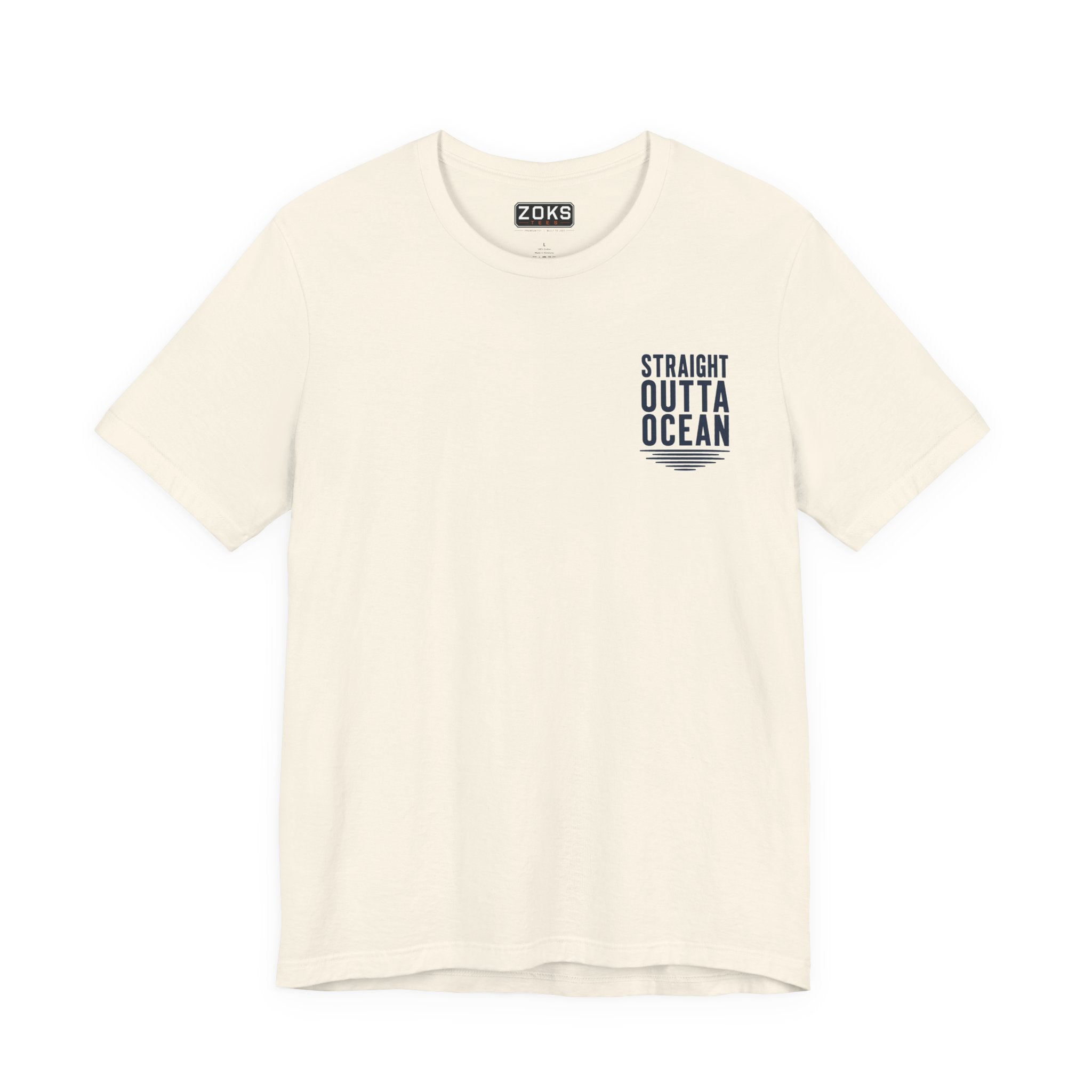 Straight Outta Ocean Retro Sunset Beach T-Shirt