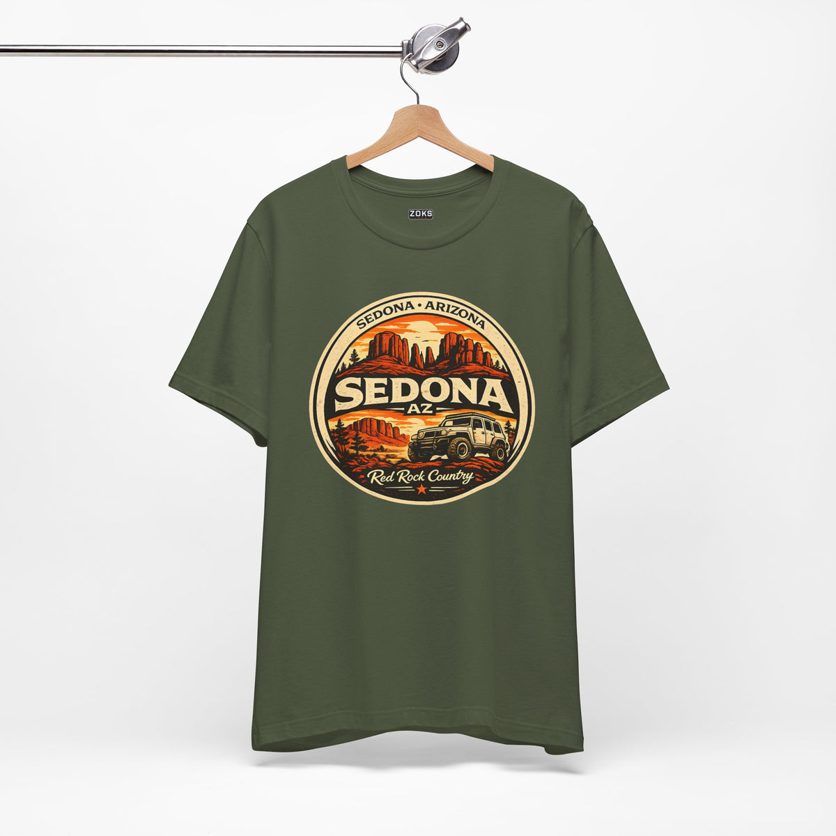 Sedona AZ Vintage Jeep T-Shirt — Red Rock Country Souvenir Tee