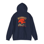Hawai'i Lava Coast Surf Hoodie | Vintage Wave, Volcano & Palm Tree Graphic Sweatshirt