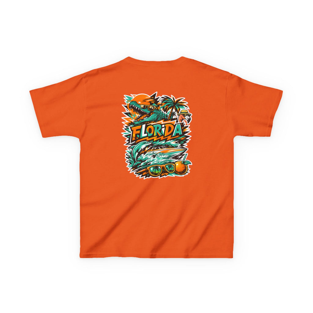 Kids Tropical Beach Surf T-Shirt — Florida Vacation Tee