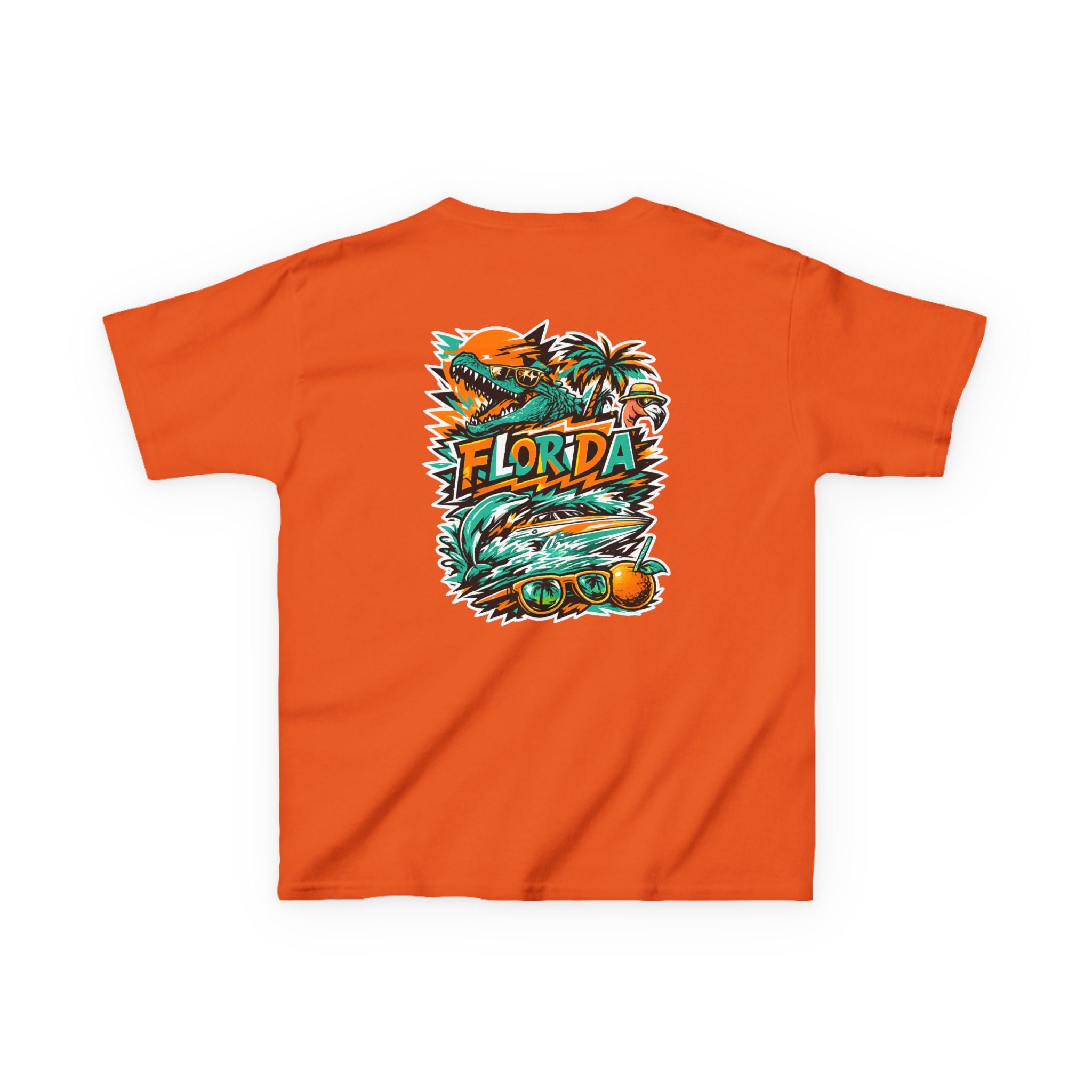 Kids Tropical Beach Surf T-Shirt — Florida Vacation Tee