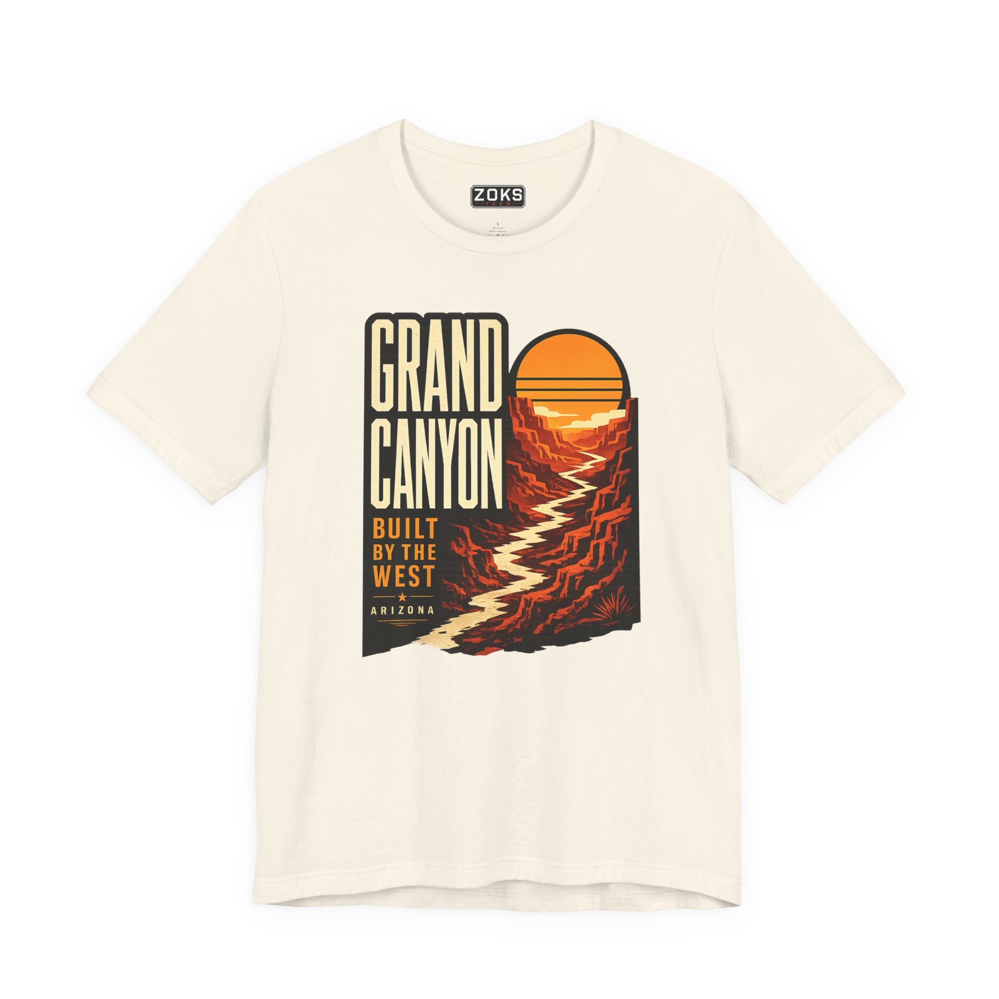 Grand Canyon Vintage Sunset T-Shirt — "Built by the West" Retro Travel Tee