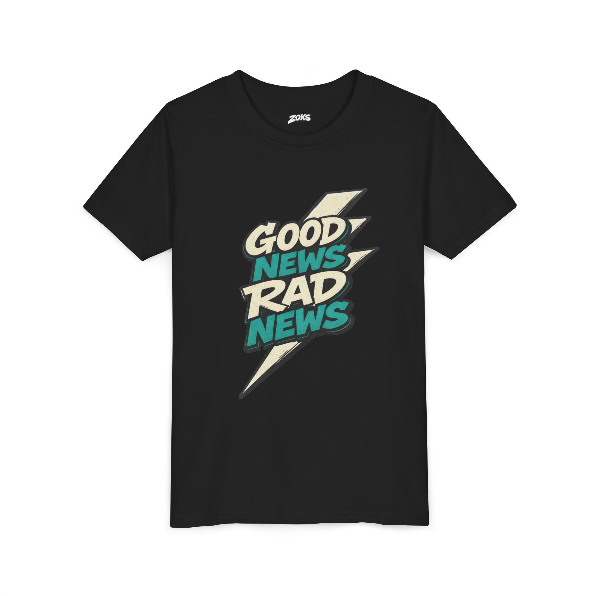 Good News Rad News Retro Lightning Youth Tee
