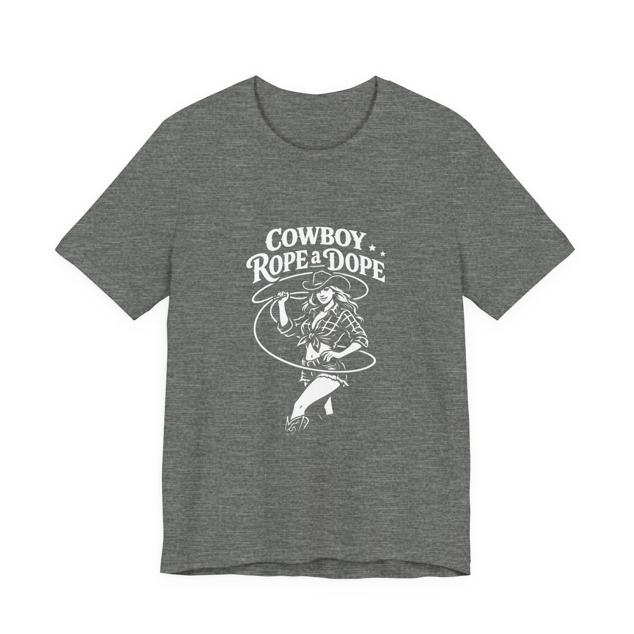 Cowboy Rope a Dope Graphic Tee — Retro Cowgirl Western T‑Shirt