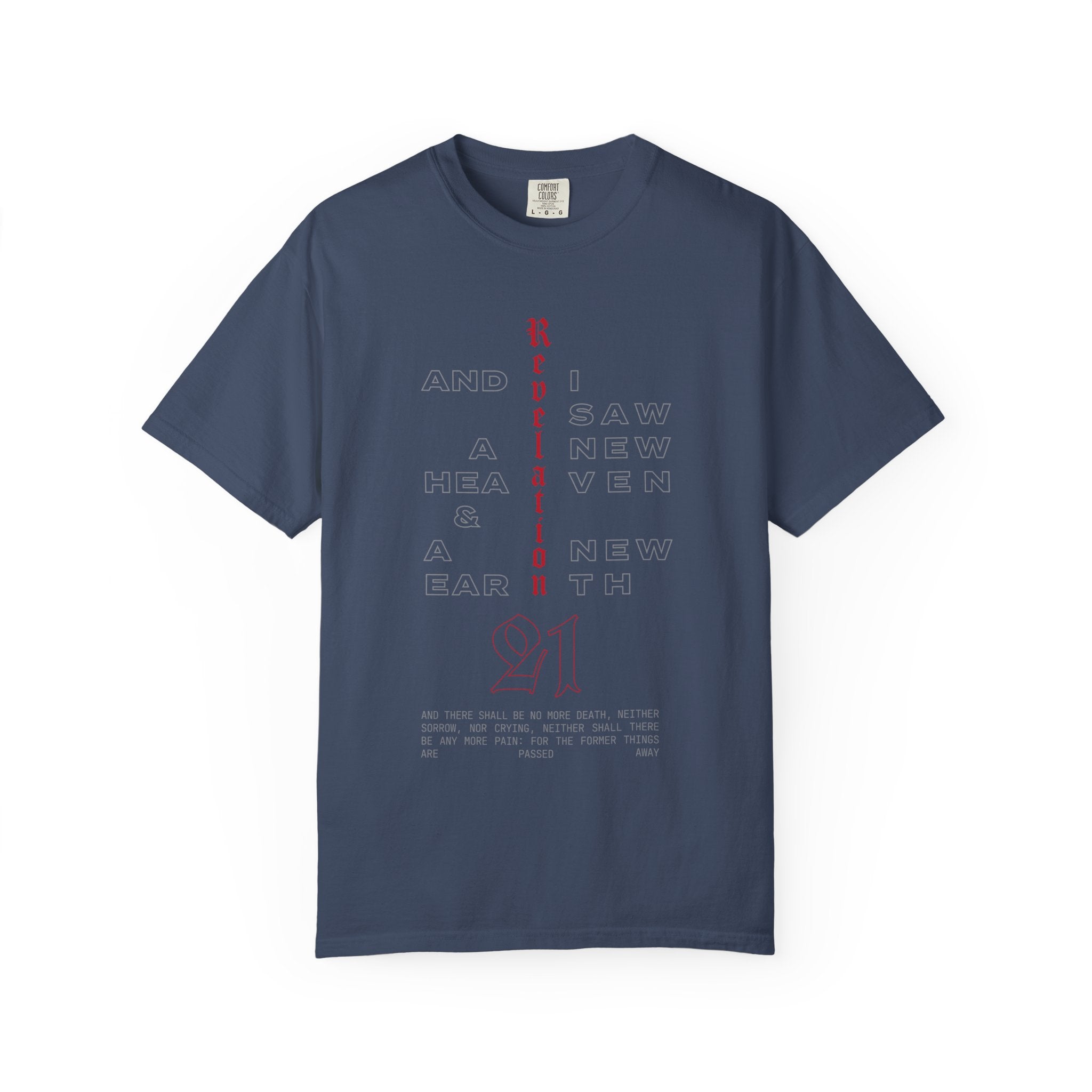 Revelation 21 Scripture Christian T-Shirt — Faith Verse Tee