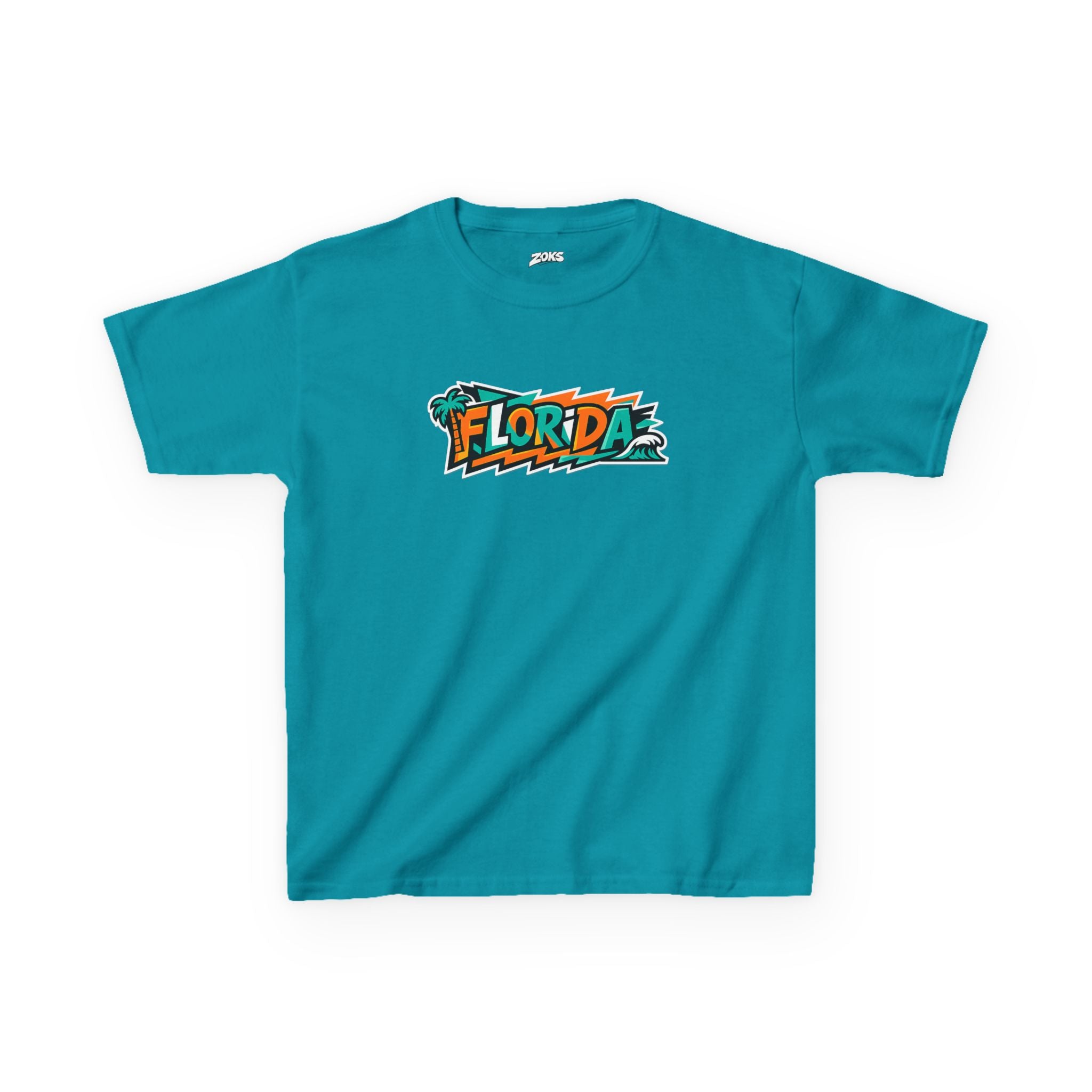 Kids Tropical Beach Surf T-Shirt — Florida Vacation Tee