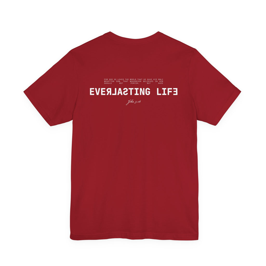 Everlasting Life John 3:16 T-Shirt — Christian Faith Scripture Tee