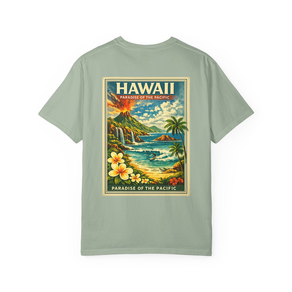 Hawaii Vintage Postcard T-Shirt — Paradise of the Pacific Graphic