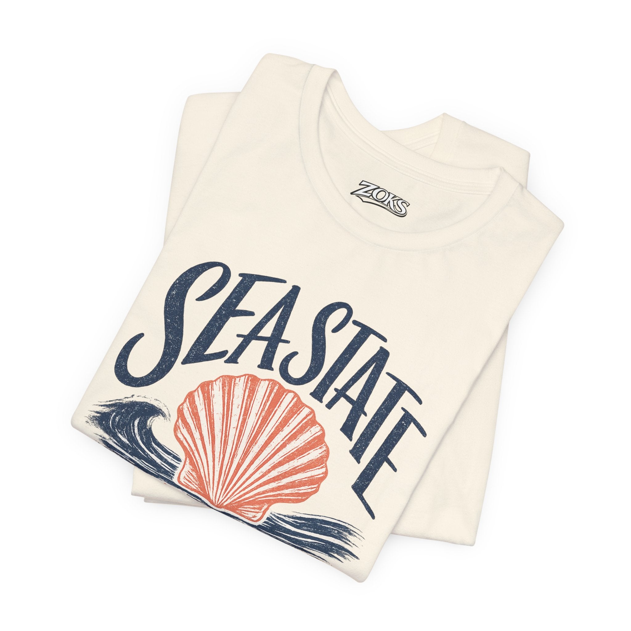 California Coast Shell Tee — Women's Sea State Graphic T-Shirt