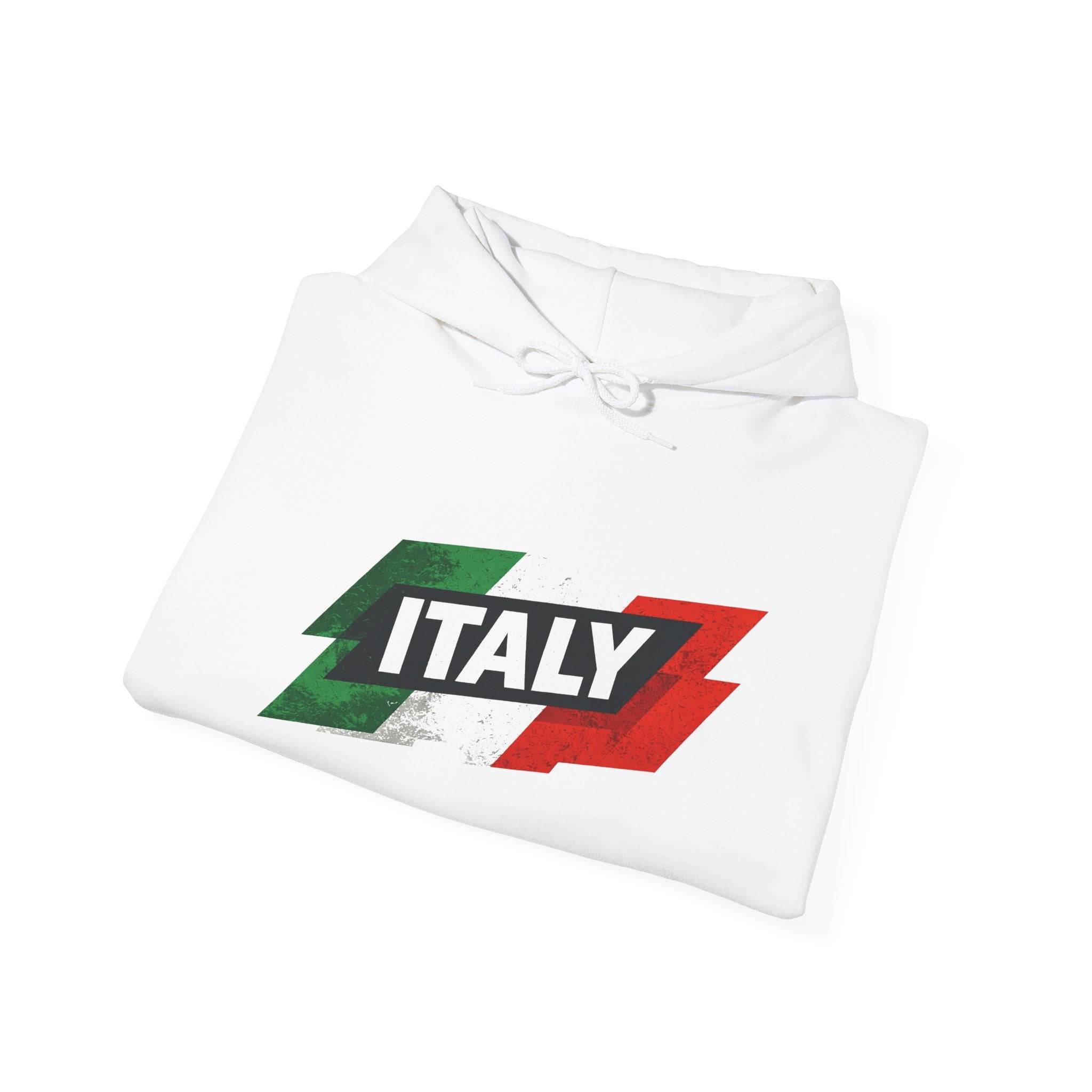 Italy Flag Hoodie — Vintage Tricolor Italy Pride Sweatshirt
