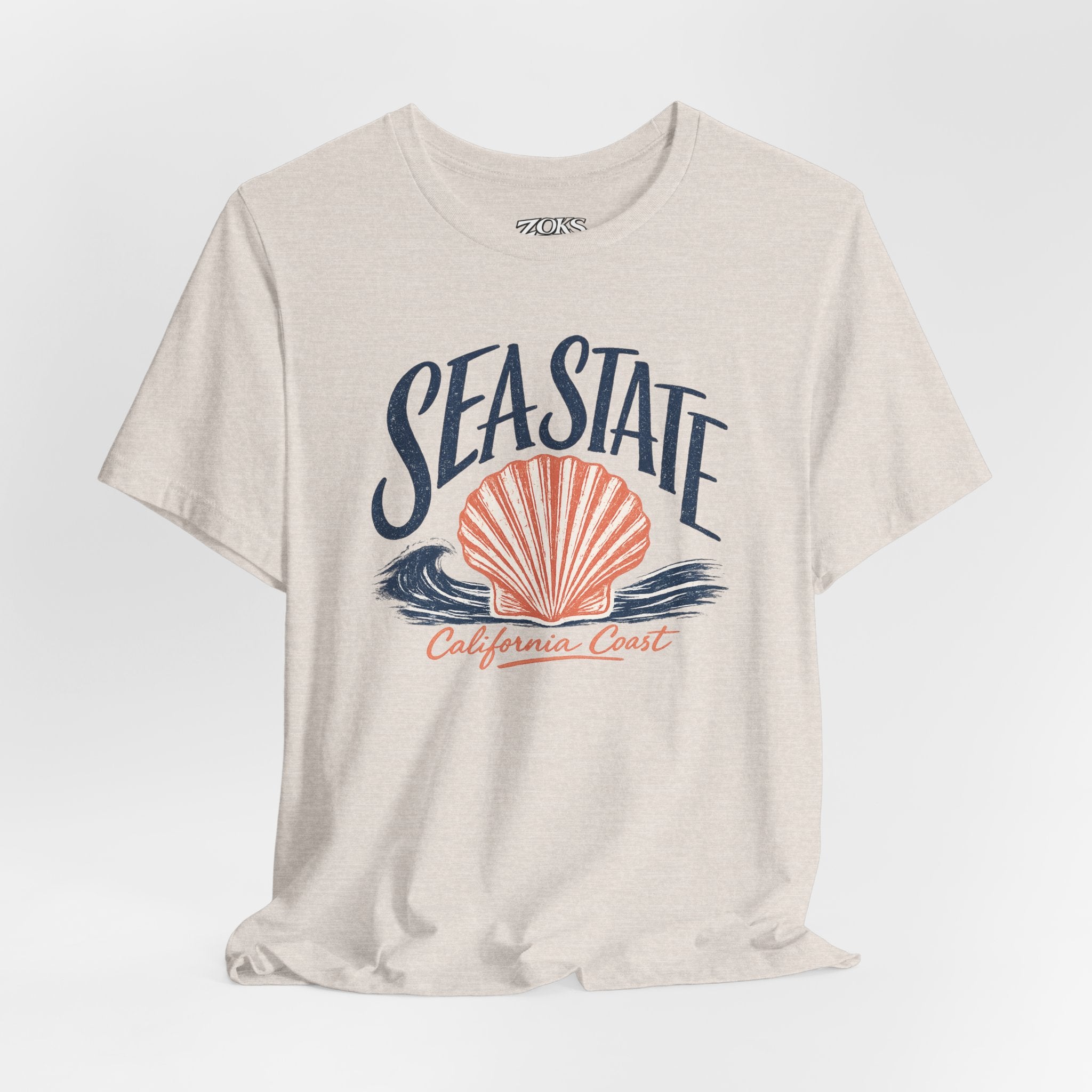 California Coast Shell Tee — Women's Sea State Graphic T-Shirt