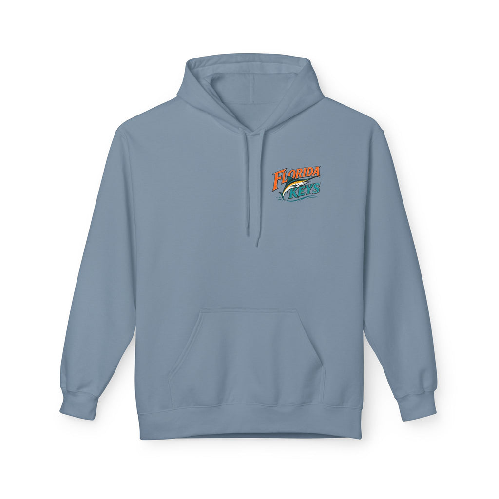 Florida Keys Fishing Hoodie — Key West Key Largo Sunset Marlin Design