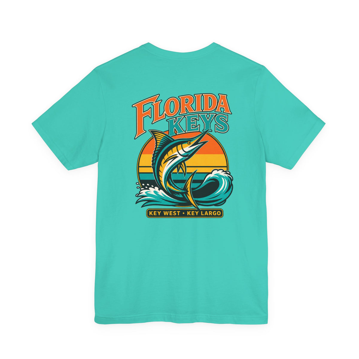 Florida Keys Marlin Sunset T-Shirt — Key West & Key Largo Fishing Tee