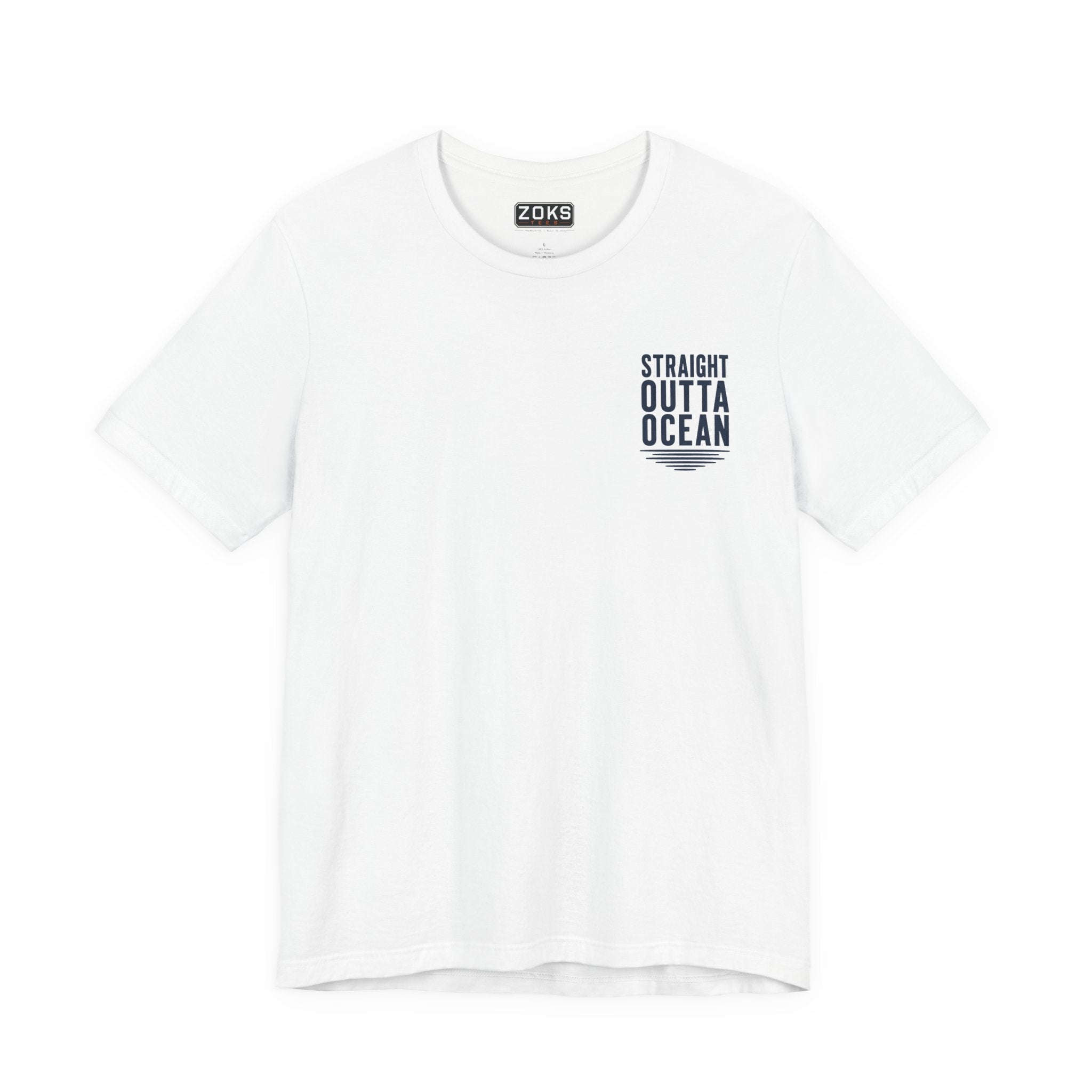 Straight Outta Ocean Retro Sunset Beach T-Shirt