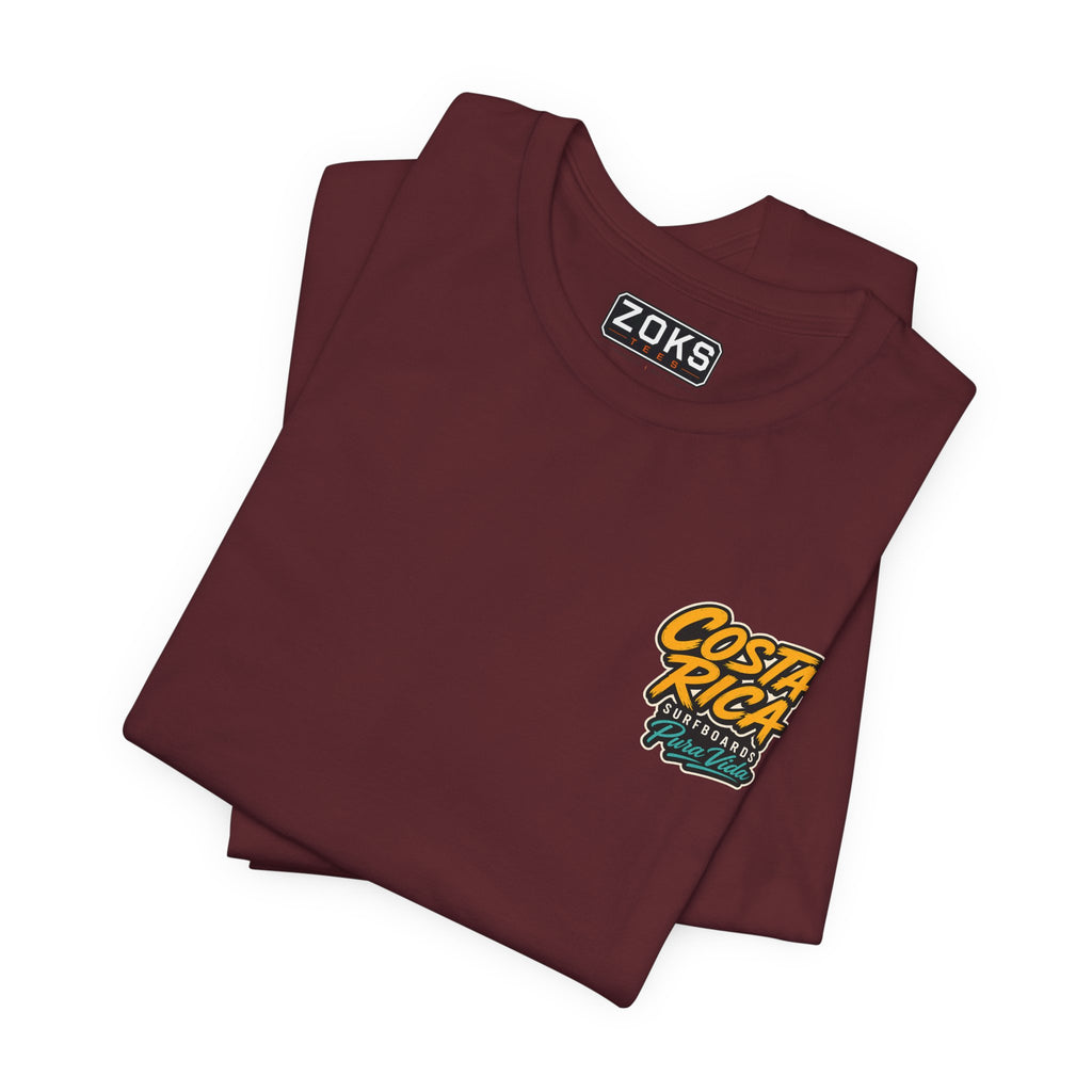 Pura Vida Sloth Beach Costa Rica T-Shirt – Retro Tropical Surf Graphic Tee