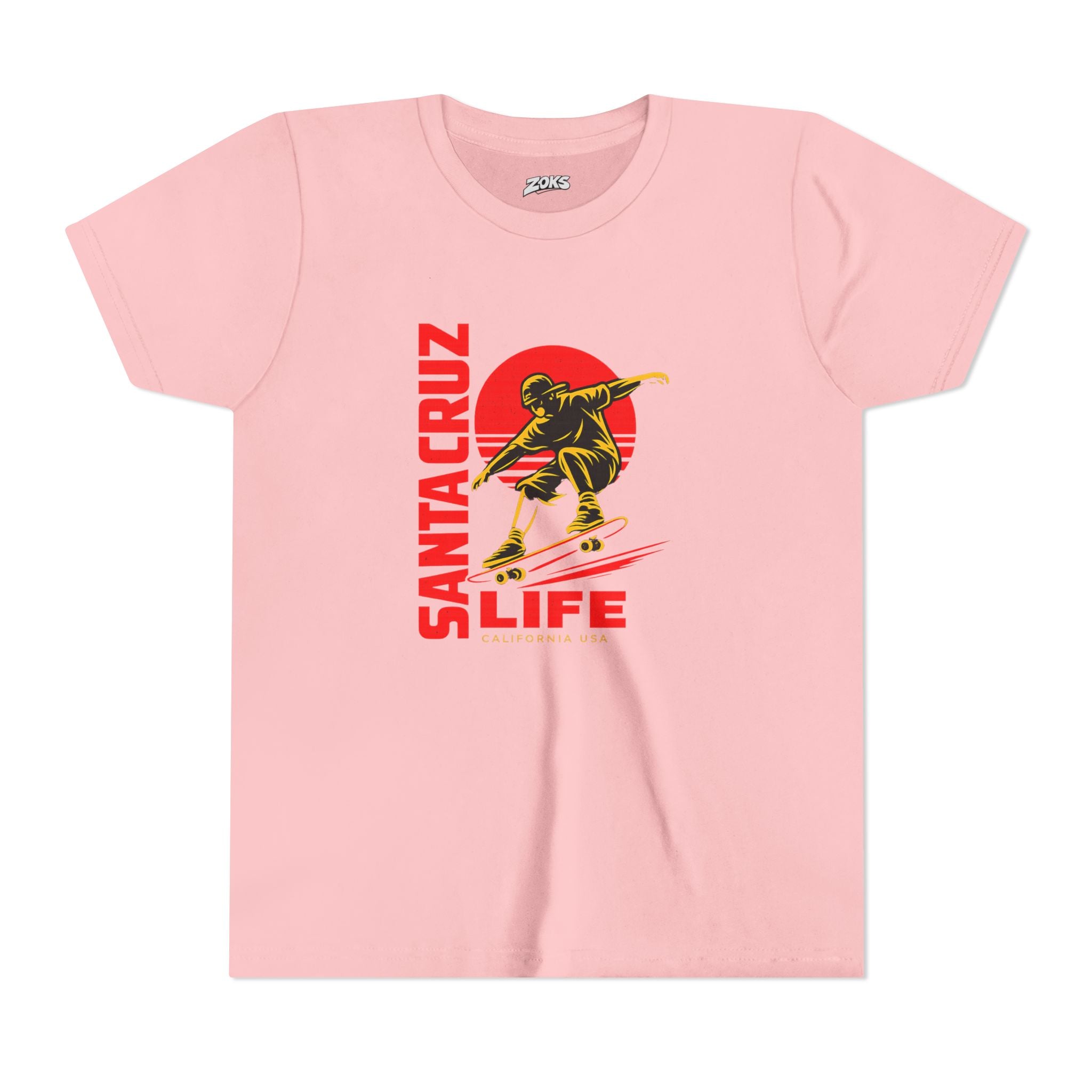 Santa Cruz Skateboard Youth Tee – “Santa Cruz Life” Graphic Shirt