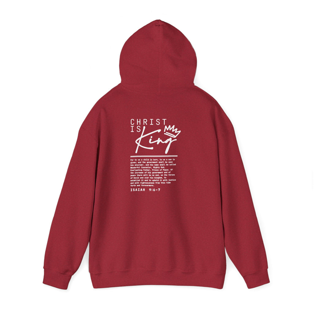 Christ is King Hoodie — Isaiah 9:6-7 Bible Verse Christian Sweatshirt