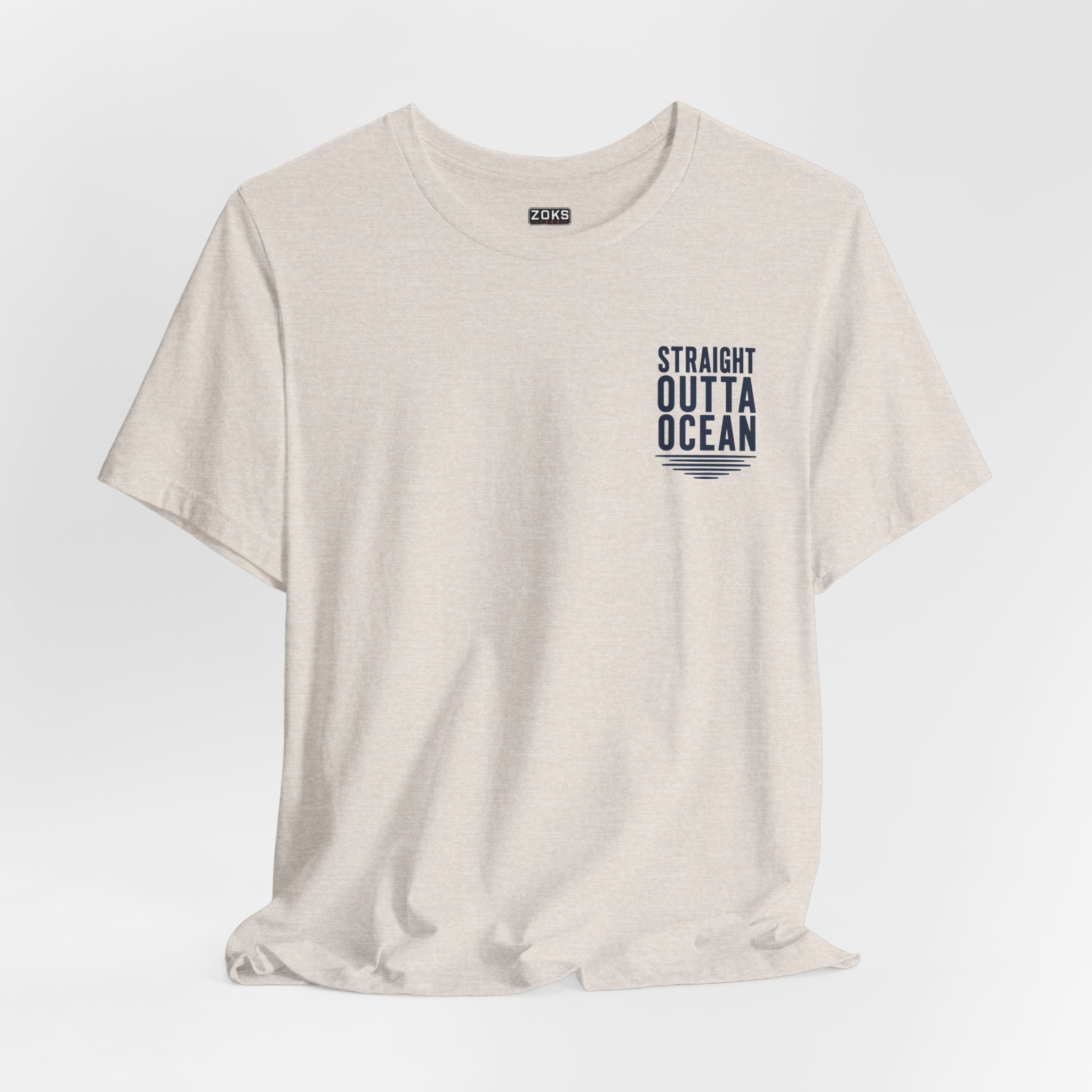 Straight Outta Ocean Retro Sunset Beach T-Shirt