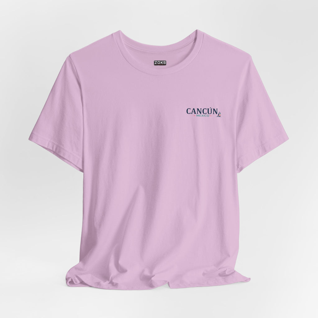 Cancún Mexico Sunset Sail T-Shirt — Beach Vacation Tee