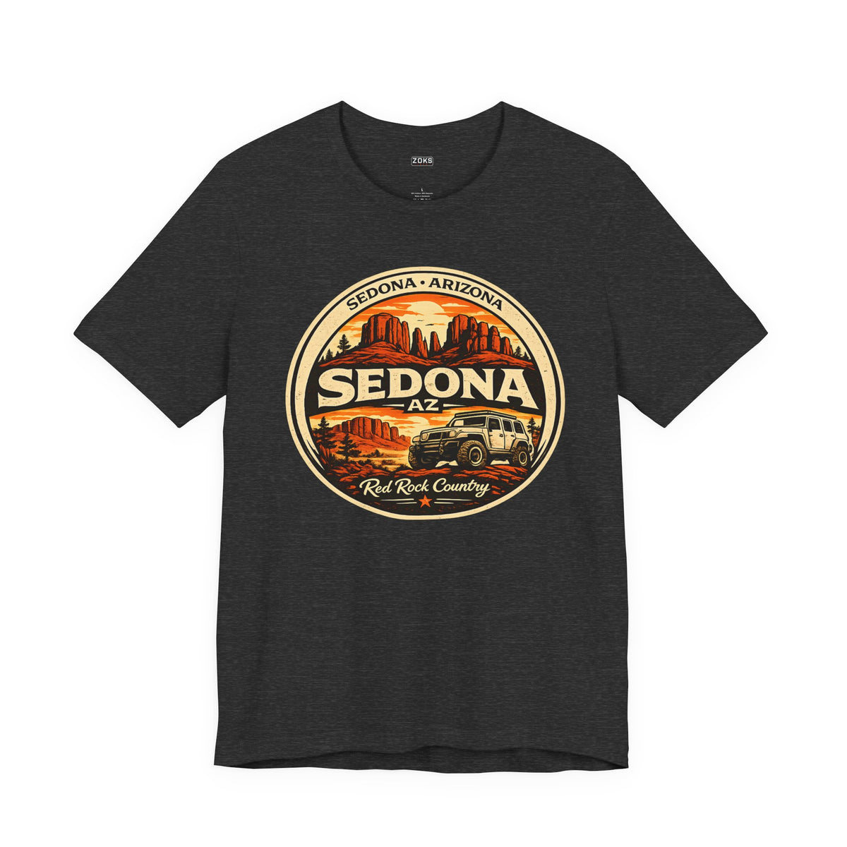 Sedona AZ Vintage Jeep T-Shirt — Red Rock Country Souvenir Tee