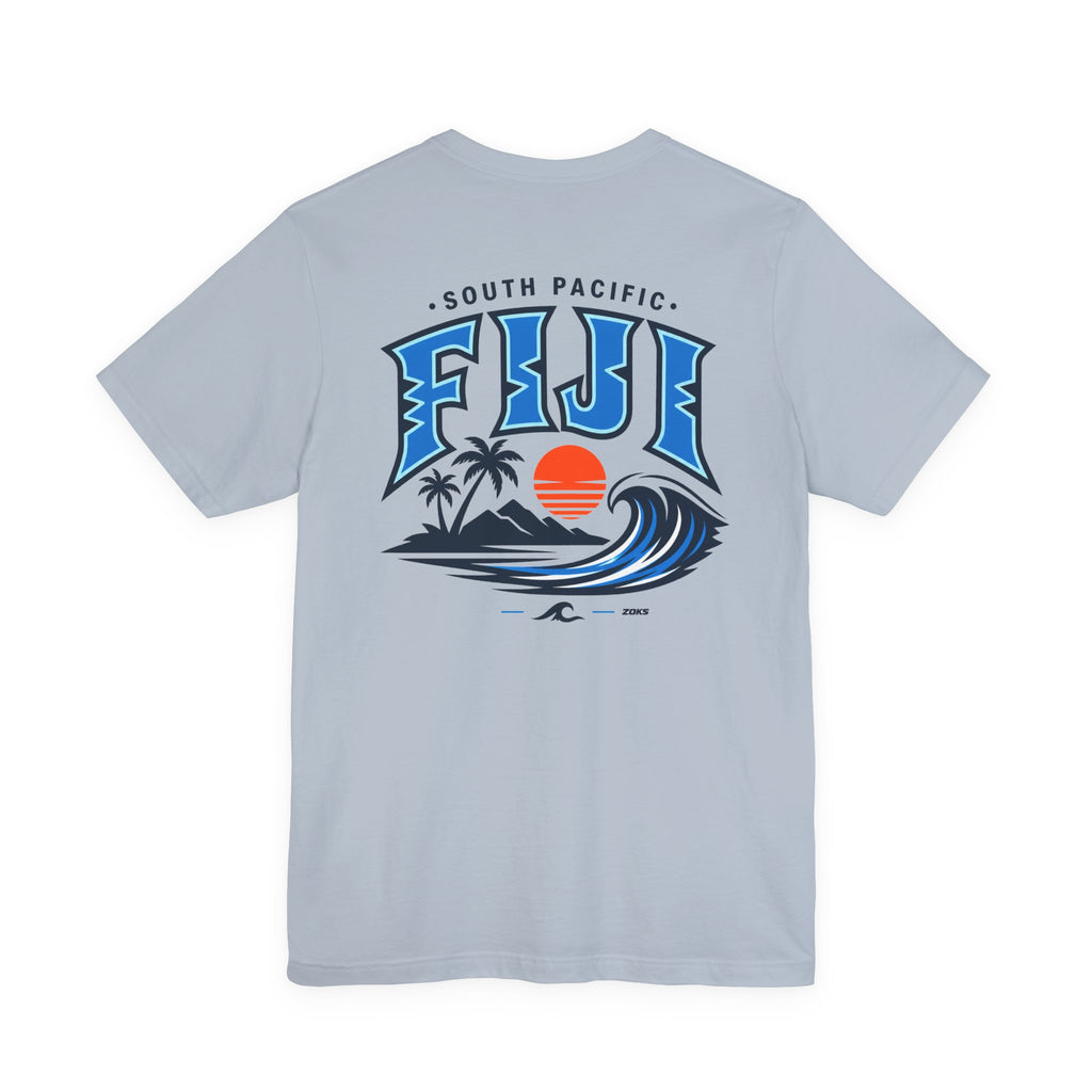 FIJI South Pacific Surf Tee – Premium Island Wave Graphic Shirt (Front & Back Print)