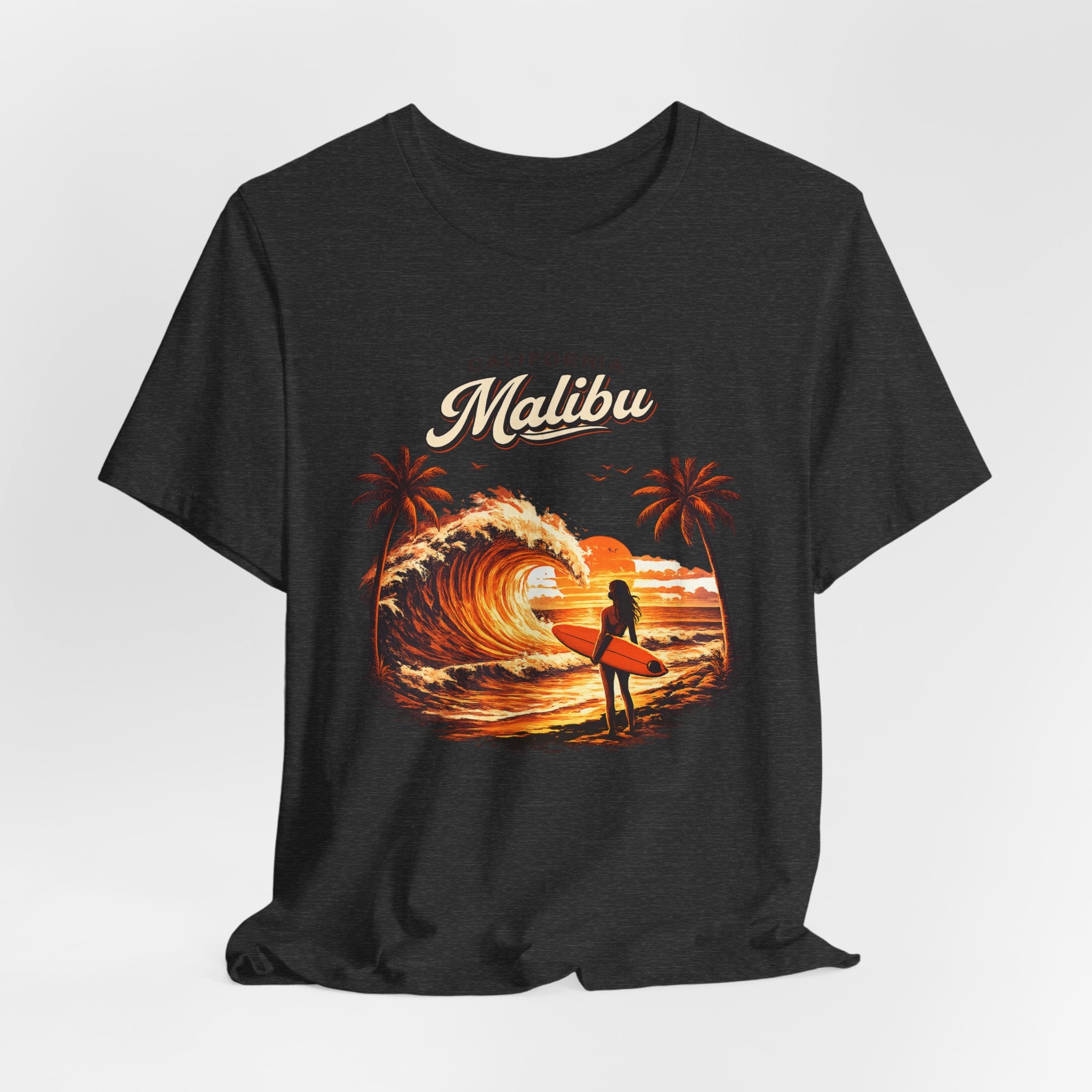 Malibu Surf Sunset T-Shirt — California Surfing Tee