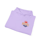 Hawai'i Lava Coast Surf Hoodie | Vintage Wave, Volcano & Palm Tree Graphic Sweatshirt