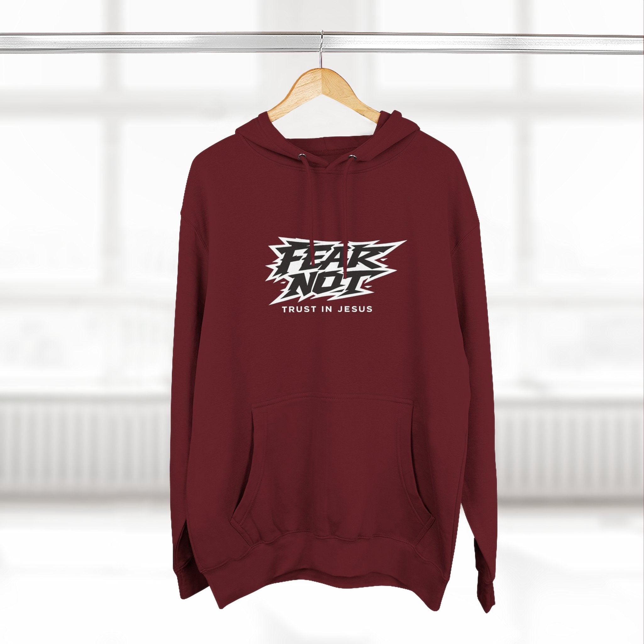 Fear Not Hoodie — "Trust in Jesus" Christian Graphic Hoodie