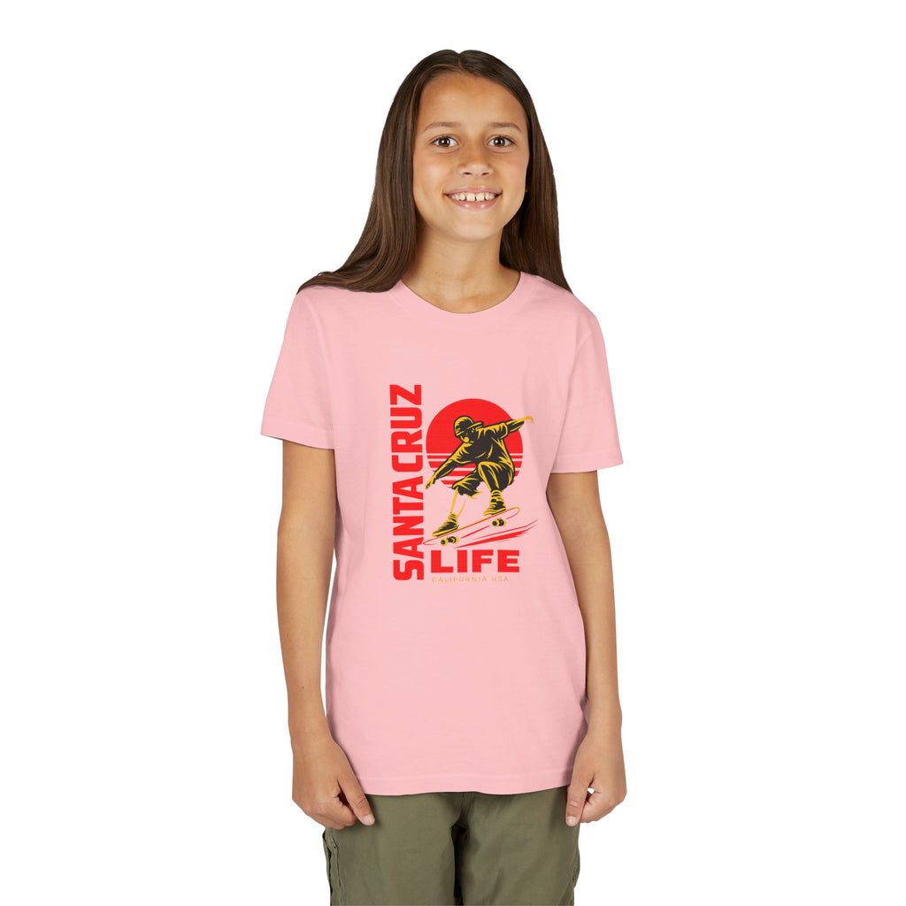 Santa Cruz Skateboard Youth Tee – “Santa Cruz Life” Graphic Shirt