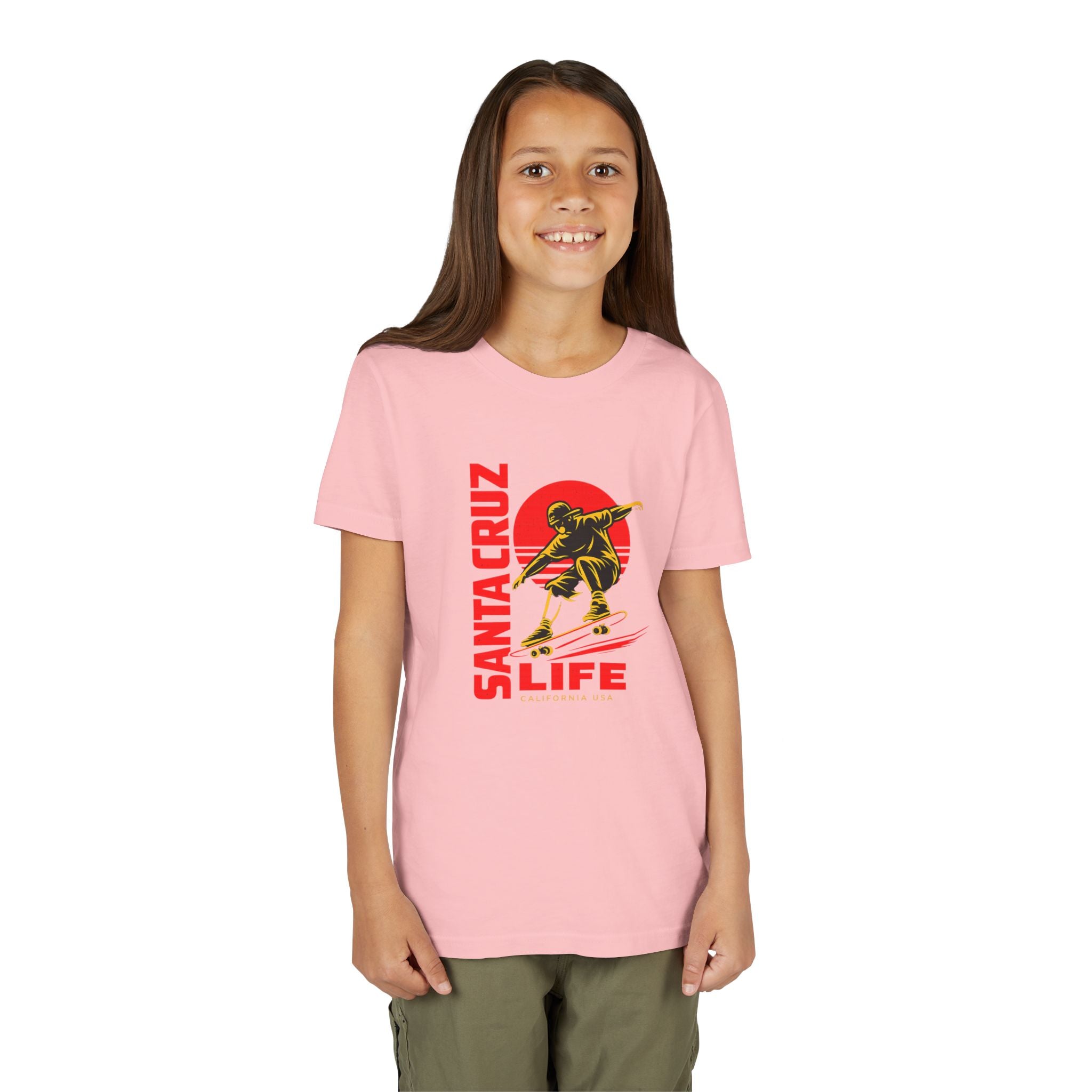 Santa Cruz Skateboard Youth Tee – “Santa Cruz Life” Graphic Shirt