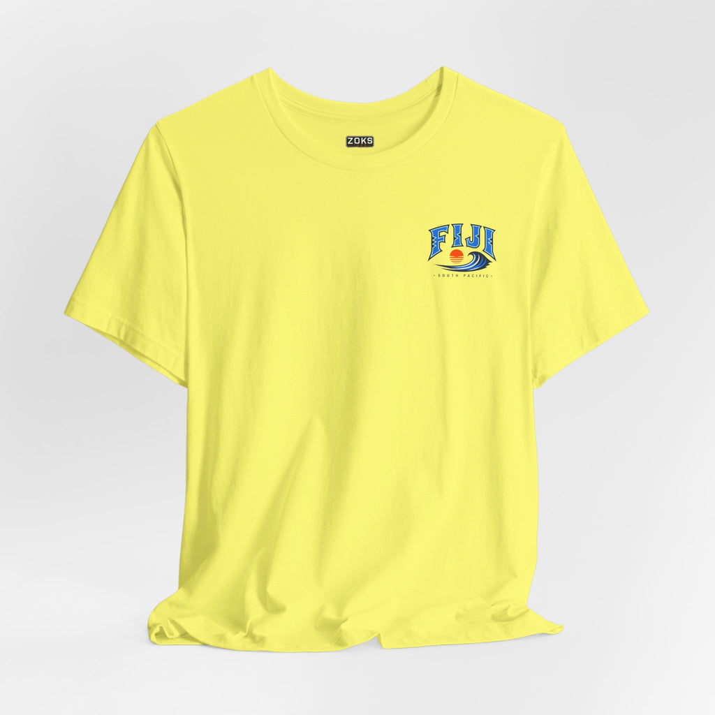 FIJI South Pacific Surf Tee – Premium Island Wave Graphic Shirt (Front & Back Print)