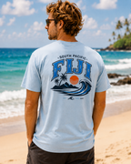 FIJI South Pacific Surf Tee – Premium Island Wave Graphic Shirt (Front & Back Print)