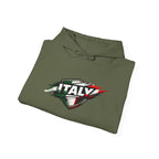 Italy Shield Hoodie — Italian Flag Racing Graphic Pullover