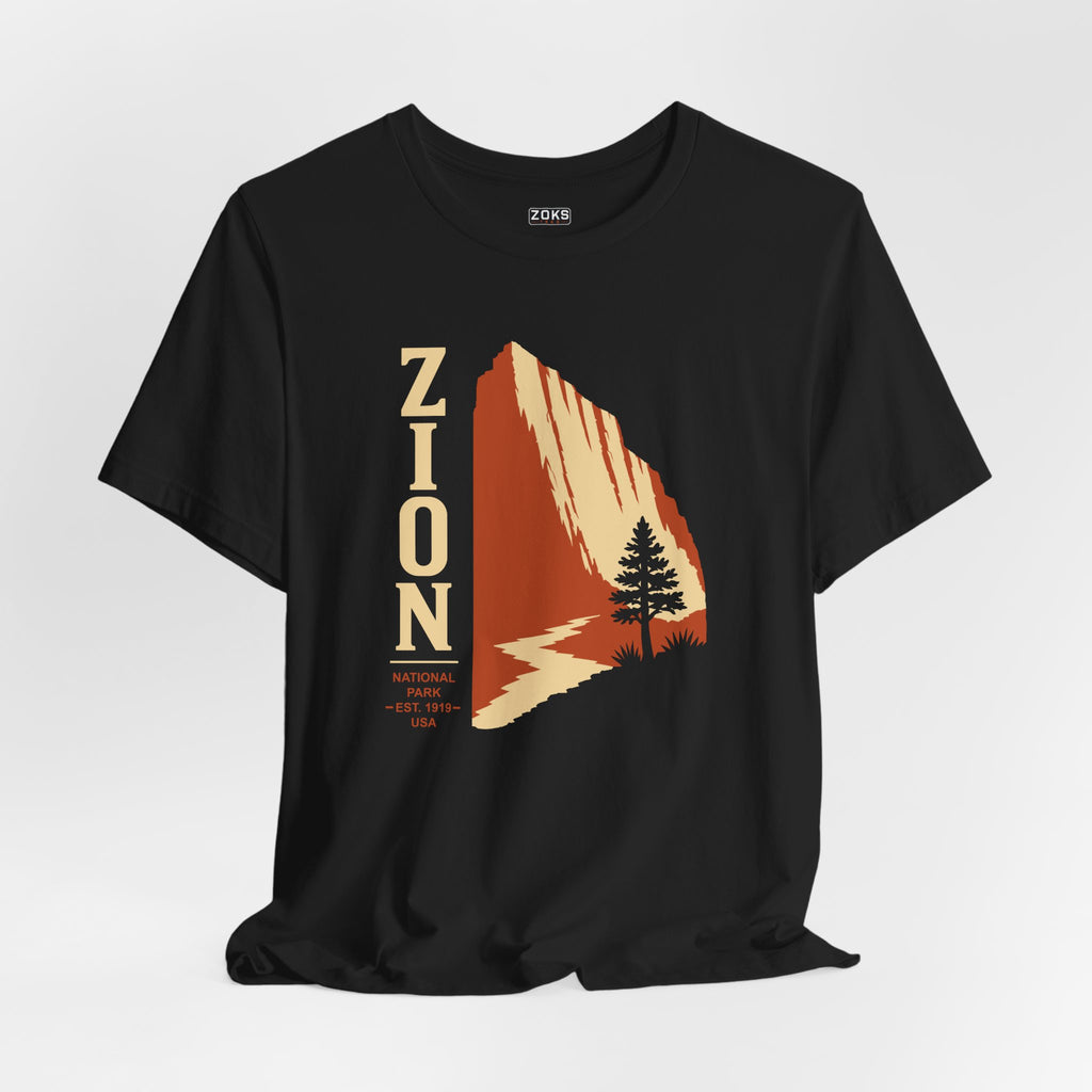 Zion National Park Vintage Sunset T-Shirt — Retro Hiking Tee
