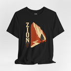 Zion National Park Vintage Sunset T-Shirt — Retro Hiking Tee