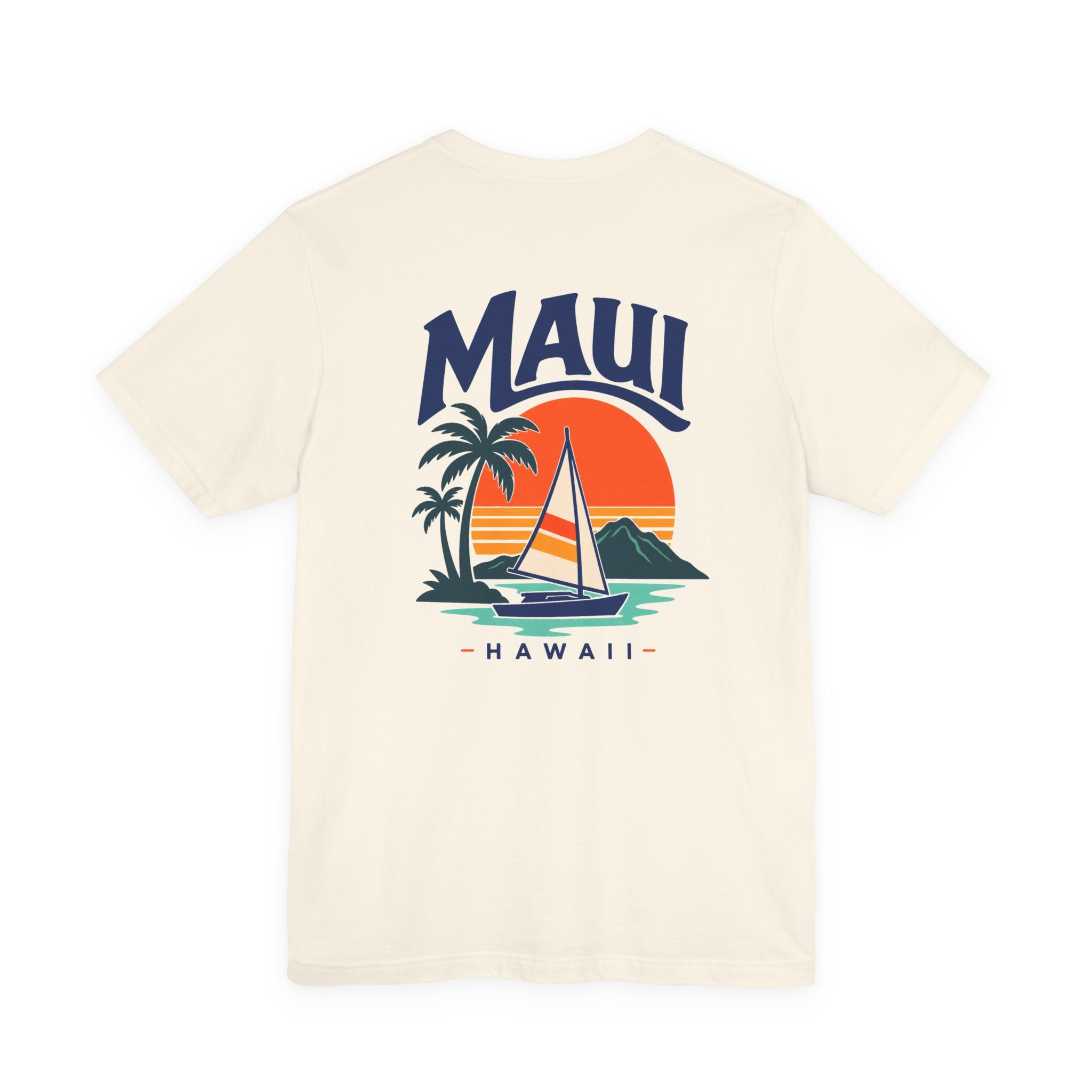Maui Sail Sunset T-Shirt — Hawaii Palm Beach Vacation Tee