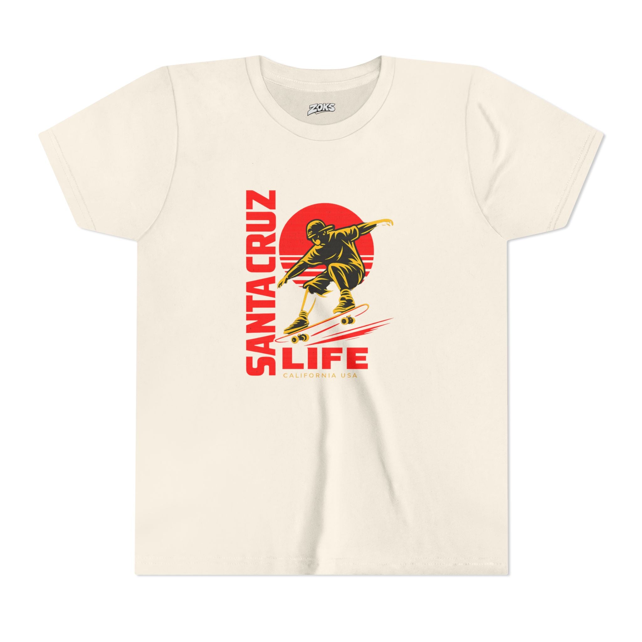 Santa Cruz Skateboard Youth Tee – “Santa Cruz Life” Graphic Shirt
