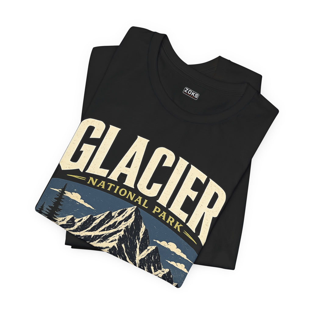 Glacier National Park Vintage Montana Mountain T-Shirt