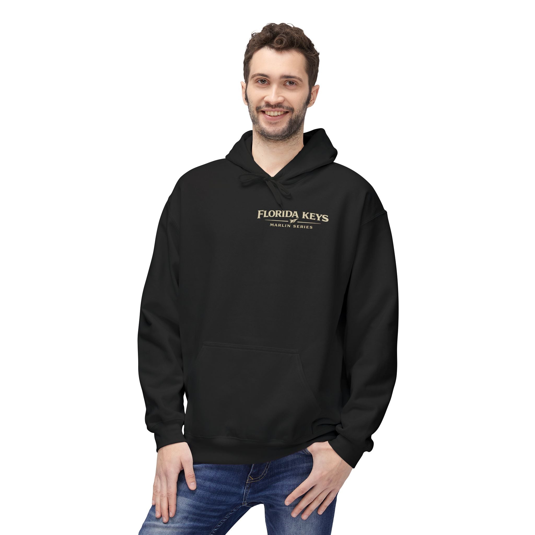 Florida Keys Fishing Hoodie — Key West Key Largo Sunset Marlin Design