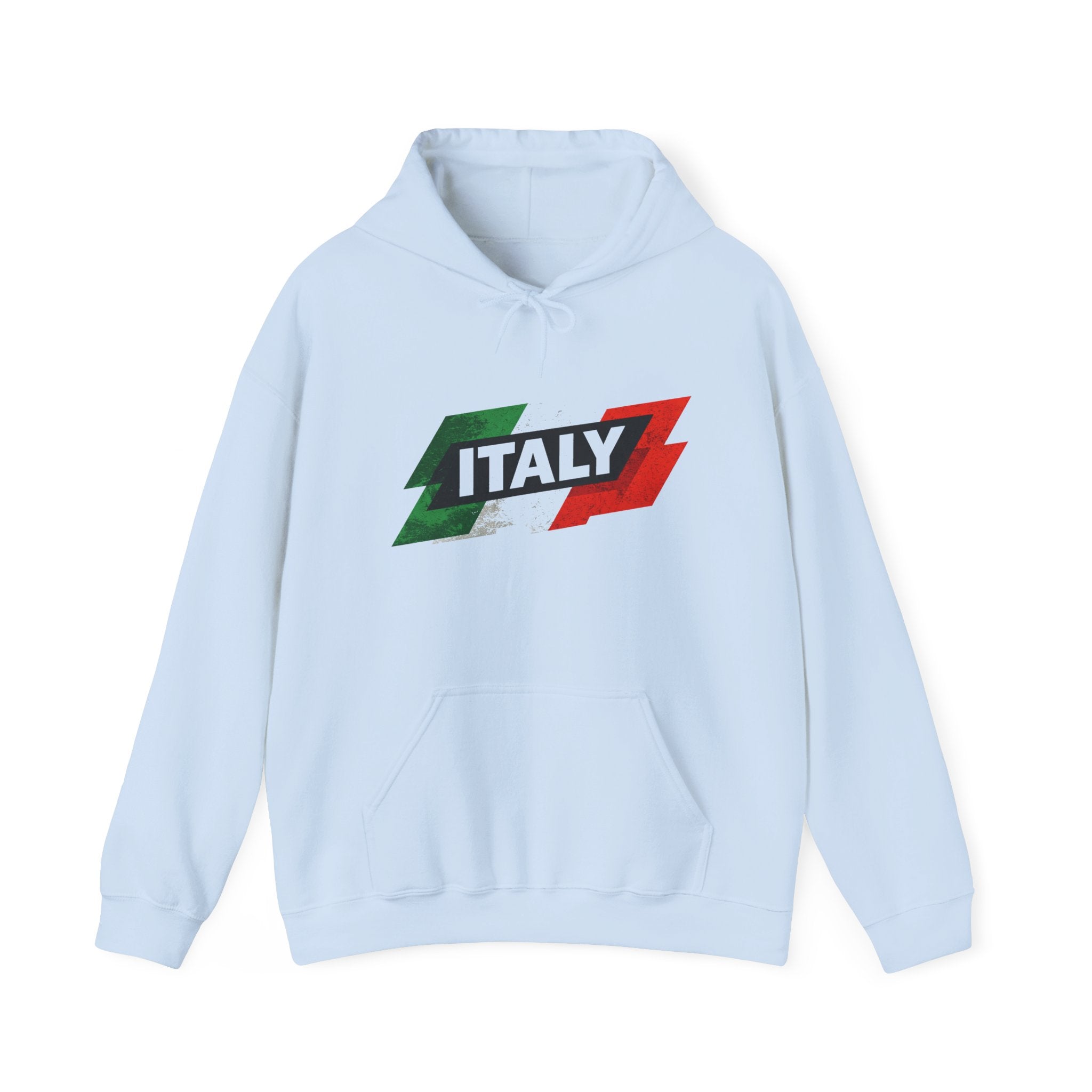 Italy Flag Hoodie — Vintage Tricolor Italy Pride Sweatshirt