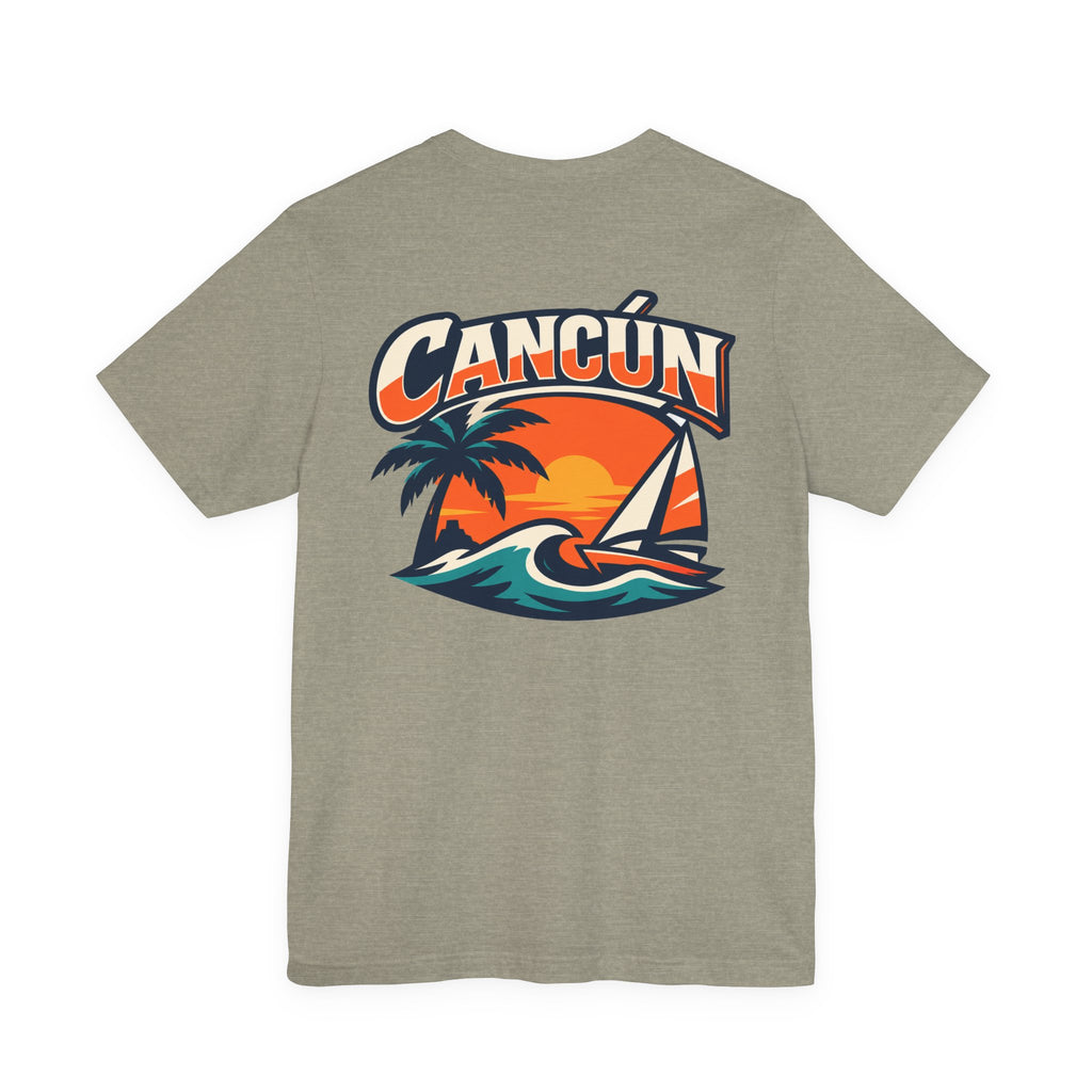 Cancún Sunset Sail Tee — Tropical Beach Vacation T-Shirt