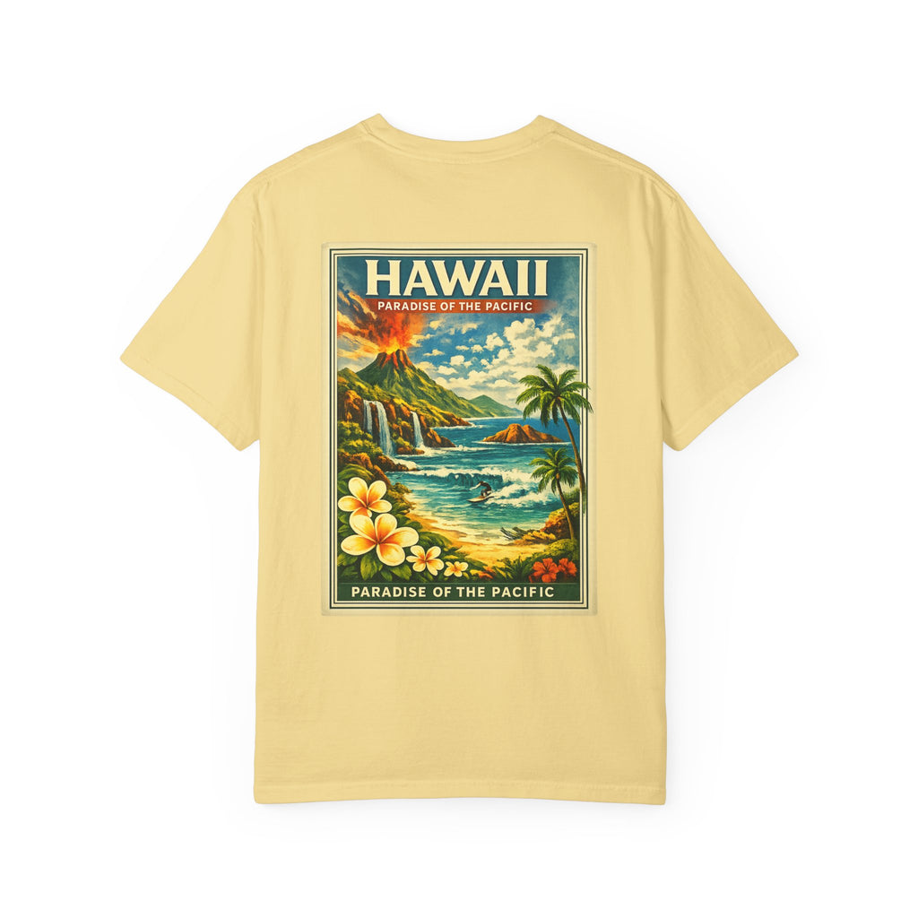 Hawaii Vintage Postcard T-Shirt — Paradise of the Pacific Graphic