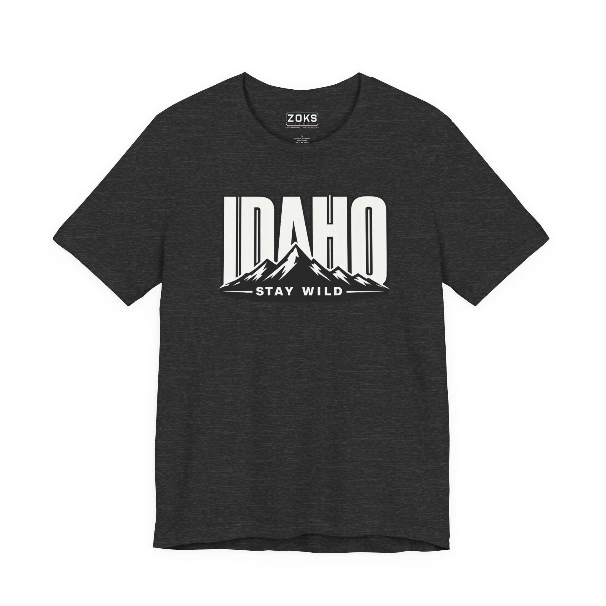 Idaho 'Stay Wild' Mountain State T-Shirt — Outdoor Adventure Tee