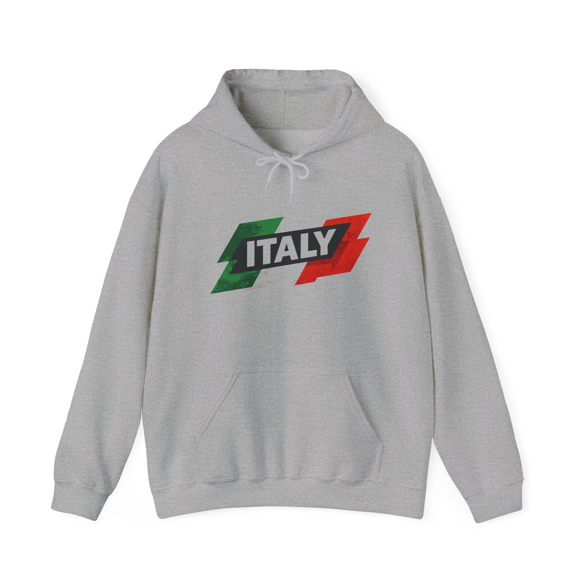Italy Flag Hoodie — Vintage Tricolor Italy Pride Sweatshirt