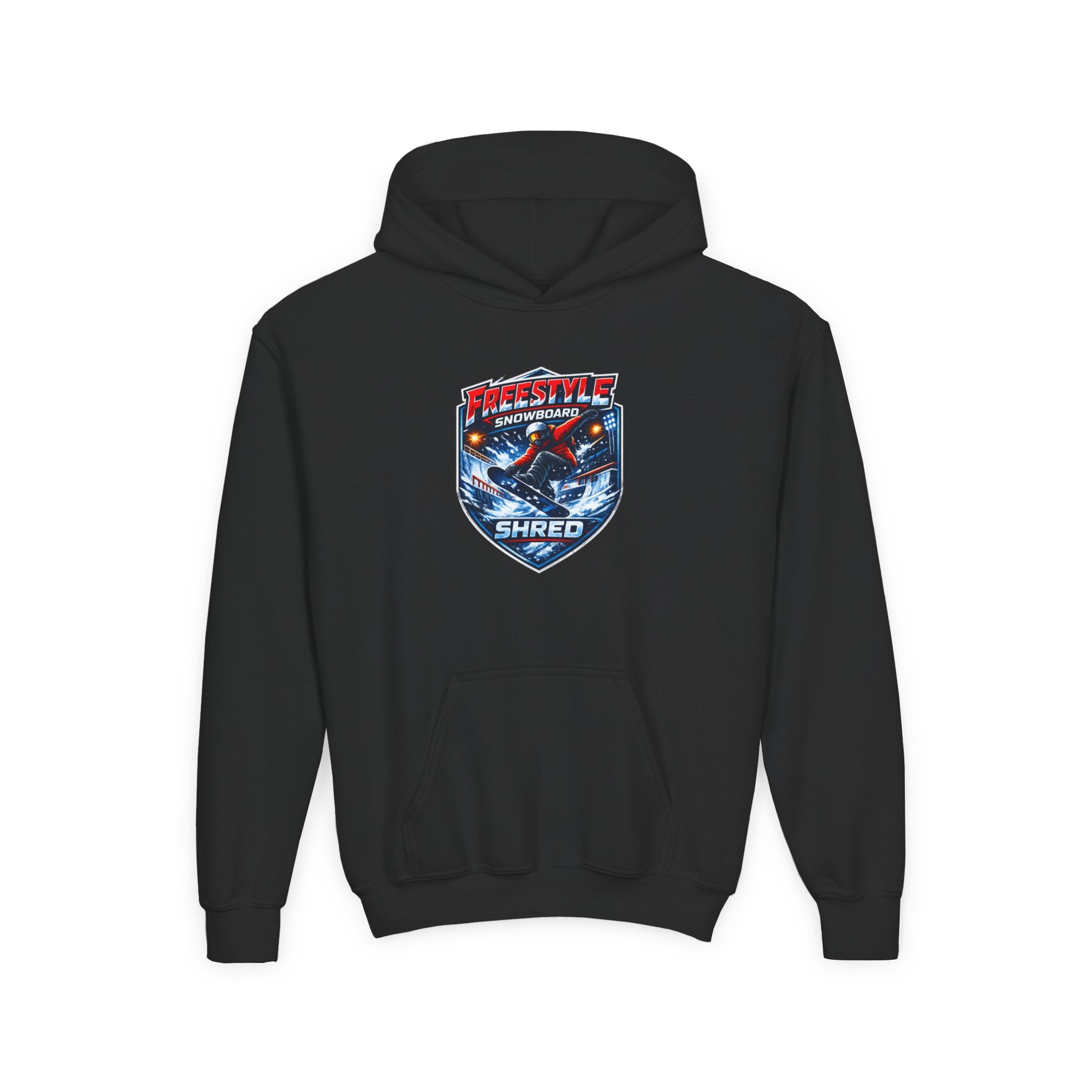 Youth Snowboard Hoodie — Freestyle Snowboarding Graphic Pullover
